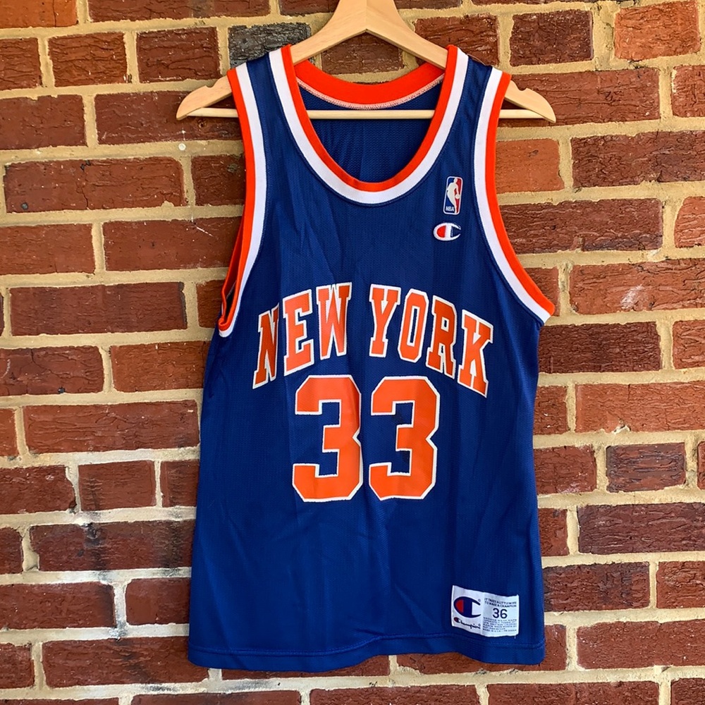 Vintage champion New York knicks Patrick Ewing nba basketball jersey size 36